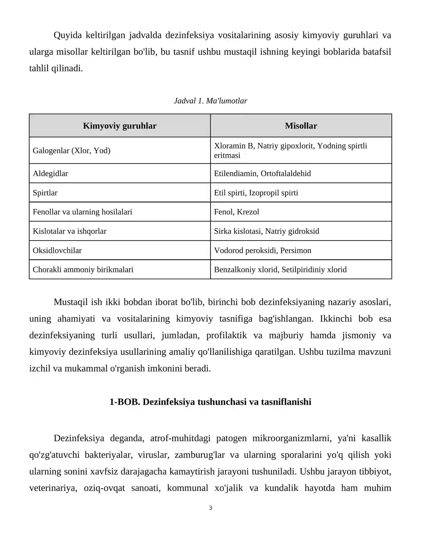 Dezinfeksiya tasnifi, turlari. Asbob-anjomlar dezinfeksiyasi 4