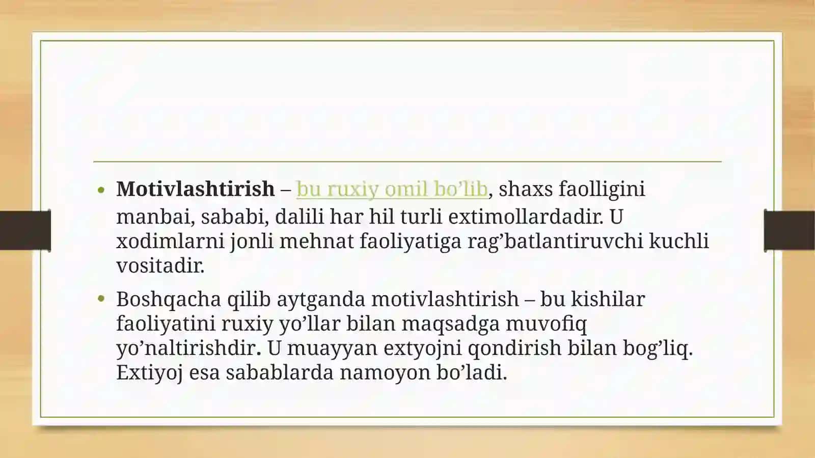Menejmentda motivlashtirish. 4