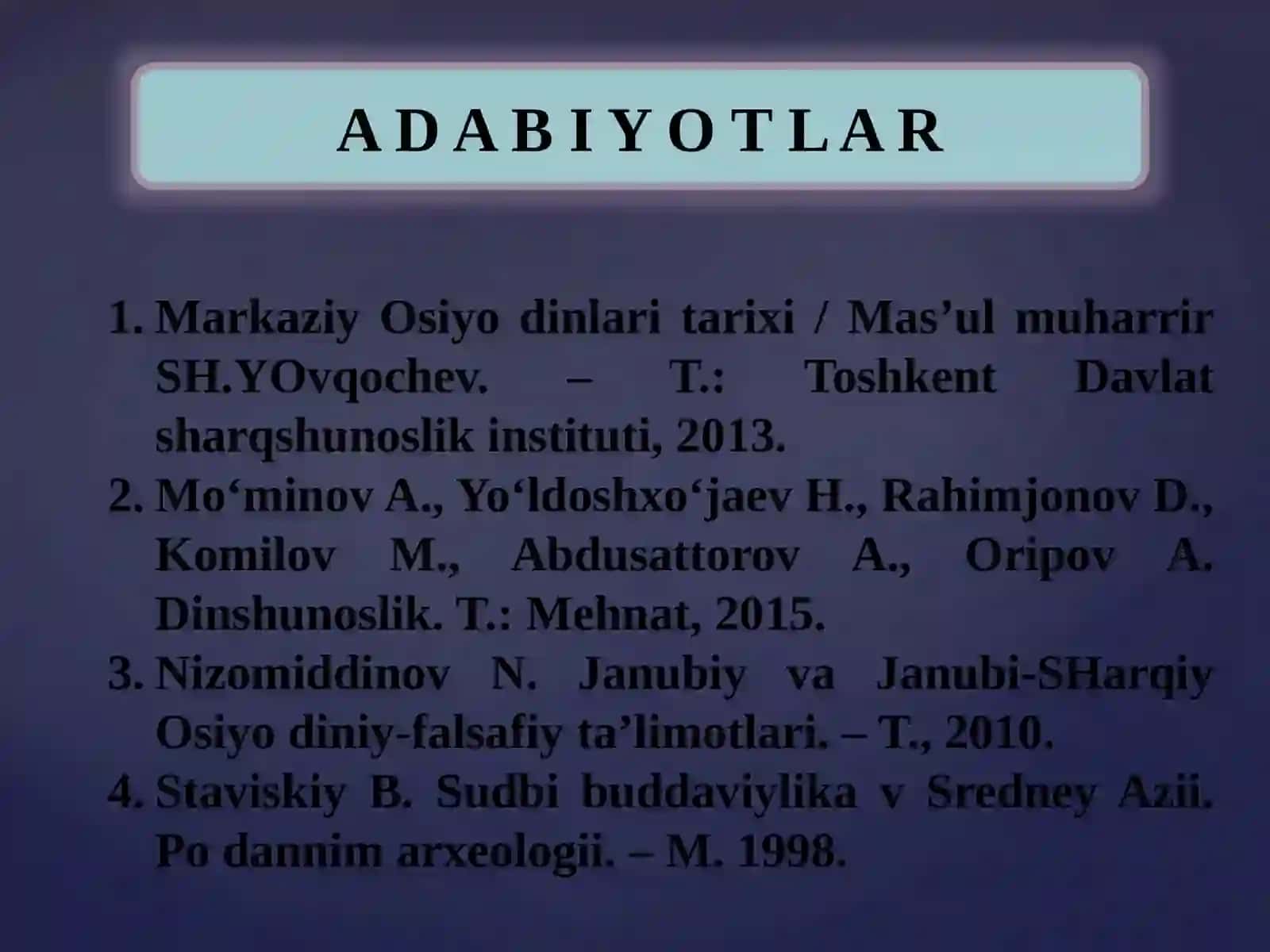 BUDDAViYLIK VA XRISTIAN DINI TARIXI VA FALSAFASI 4