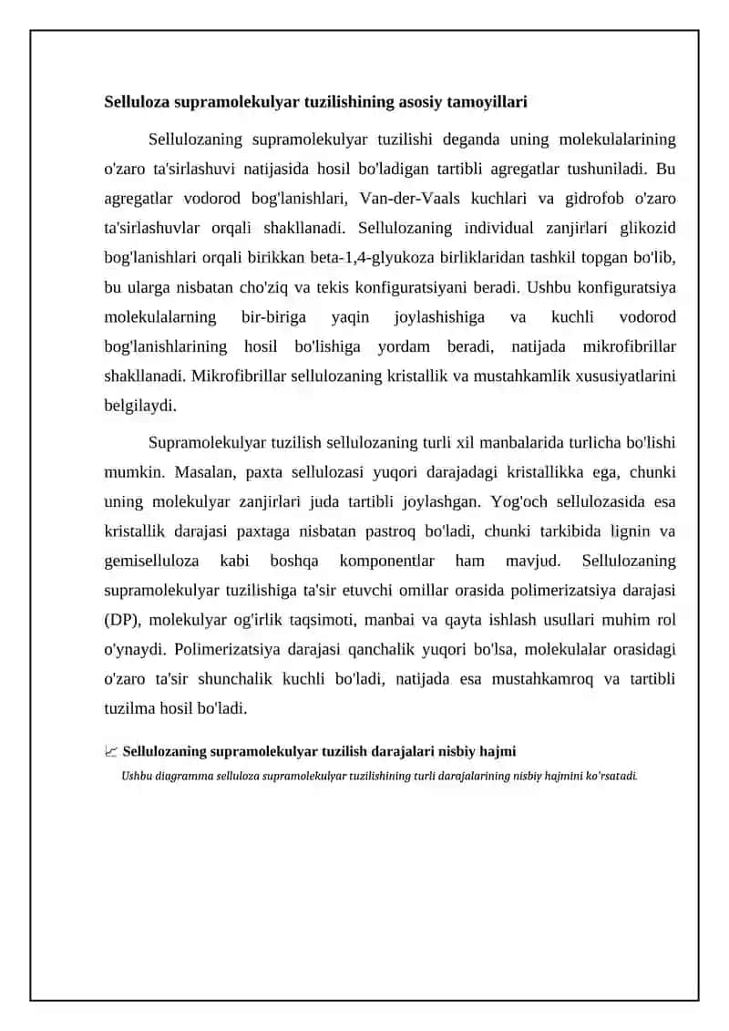 Sellyulozaning ustmolekulyar tuzilishi 4