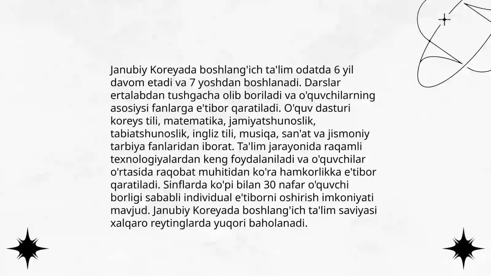 Janubiy Koreya ta'lim tizimi 4