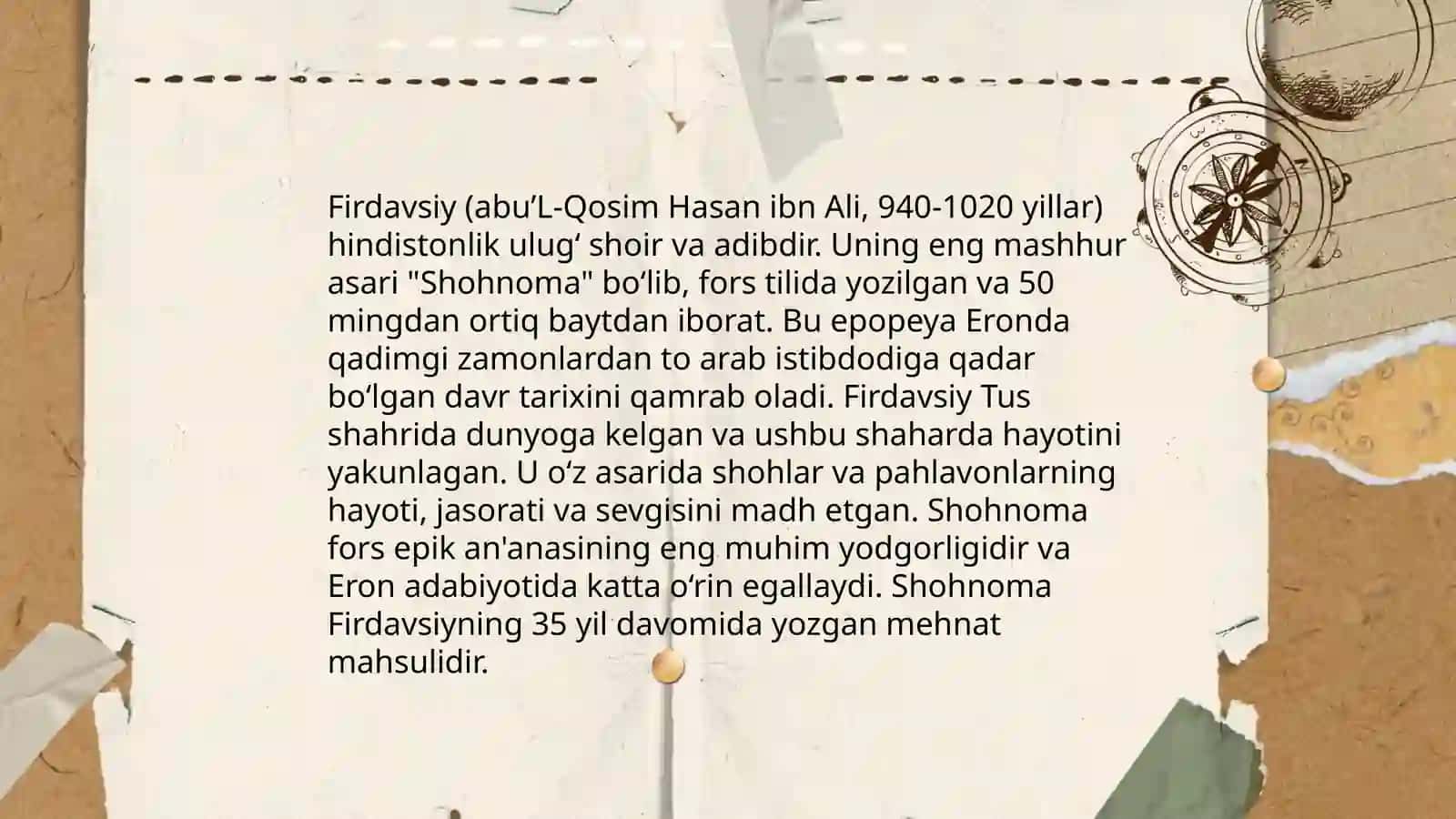 Firdavsiyning "Shoxnoma" asari 4