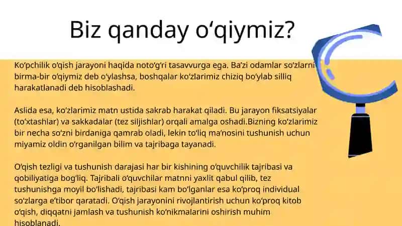 O'qish qobilyatlari 4