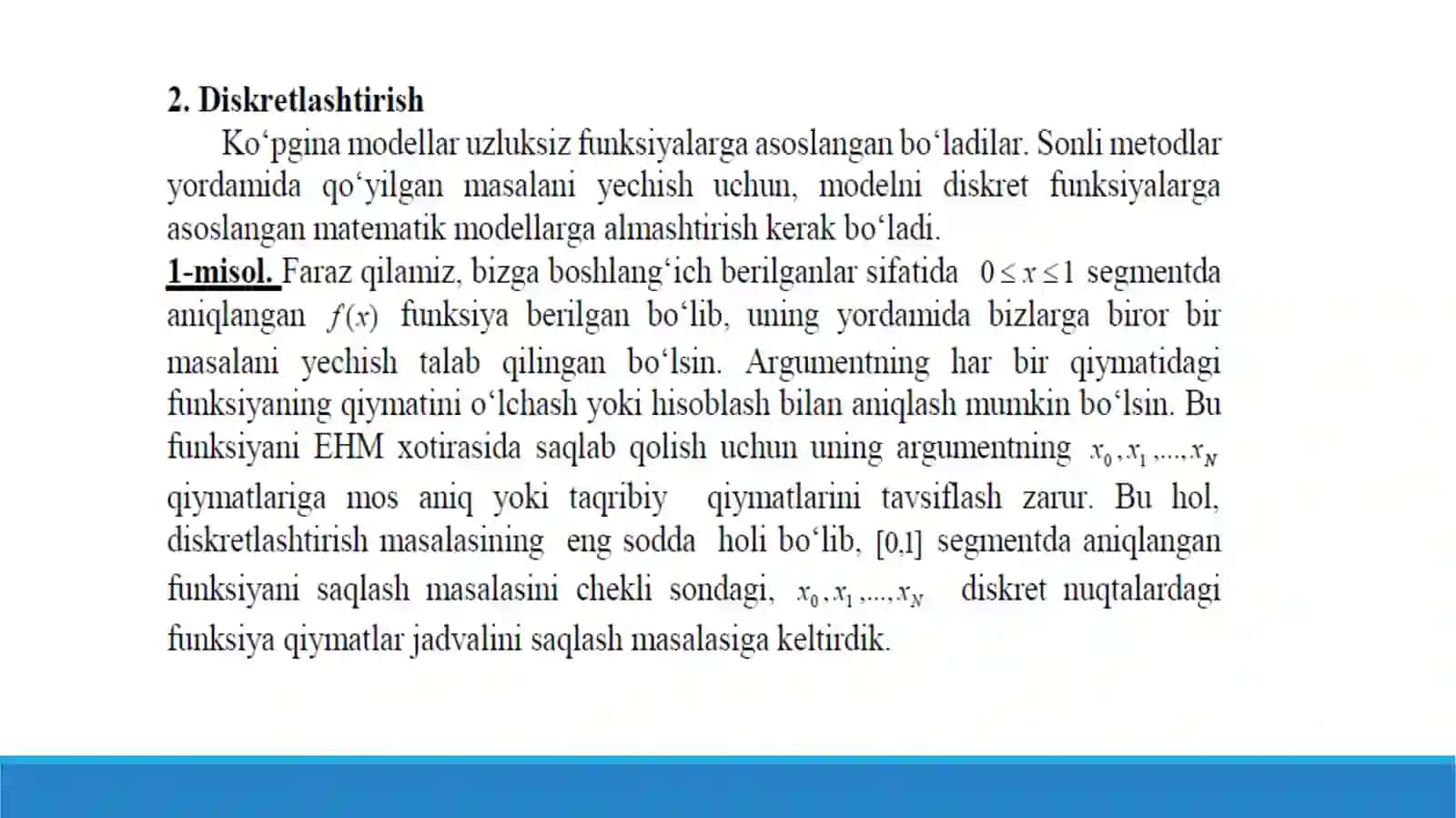 Xatoliklar nazariyasi 4