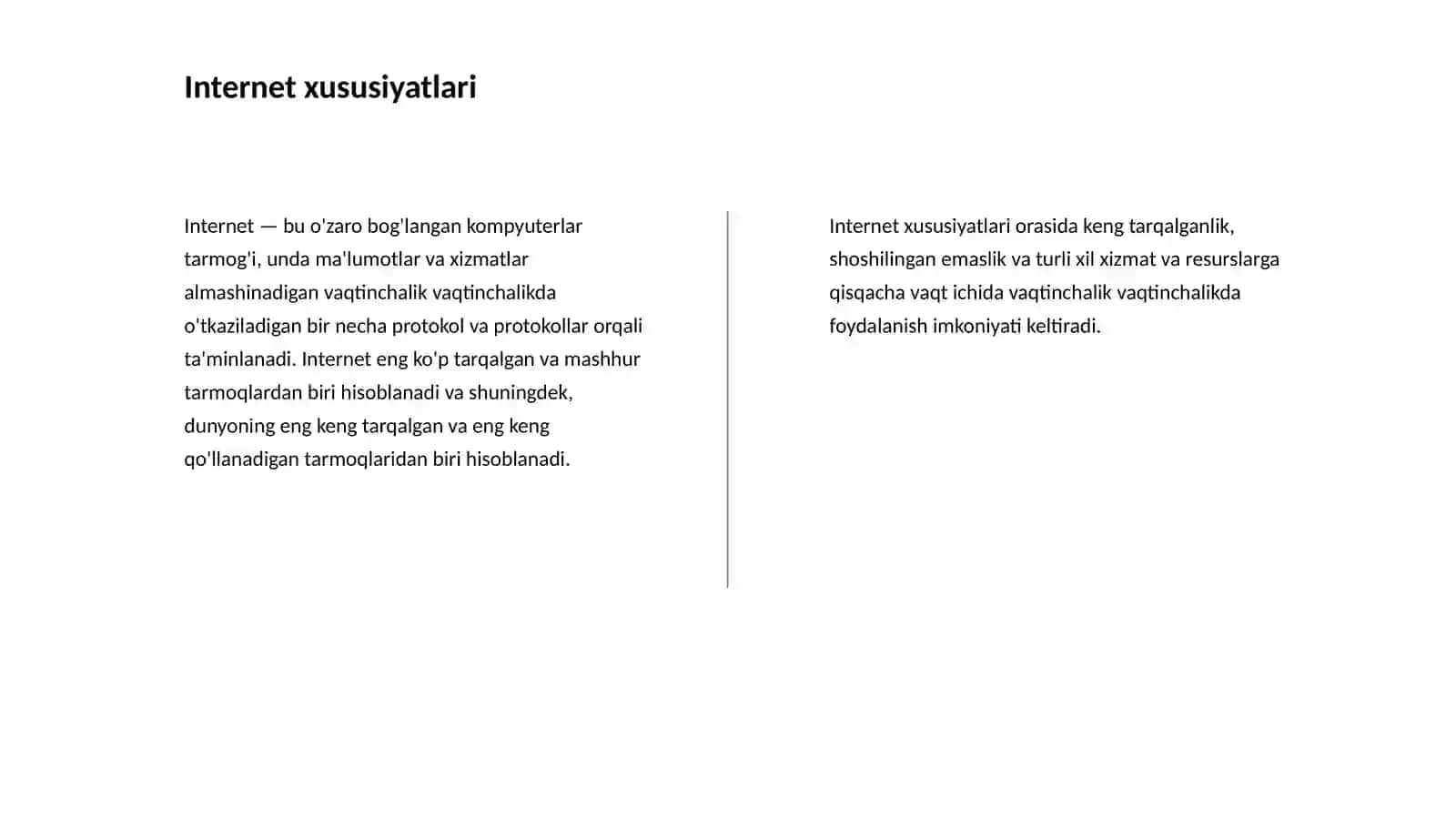 Intranet va ekstranet. Internet va uning xususiyatlari 4