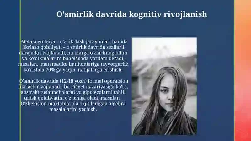 O'smirlik davrining psixologik xususiyatlari 4