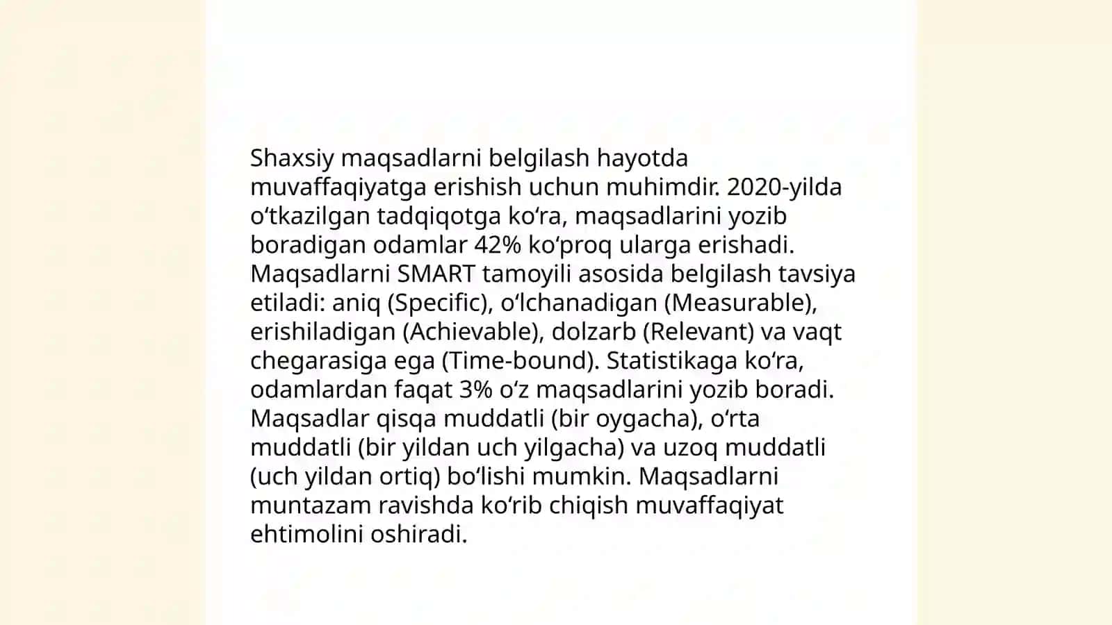 Shaxsning malaka va odatlari 4