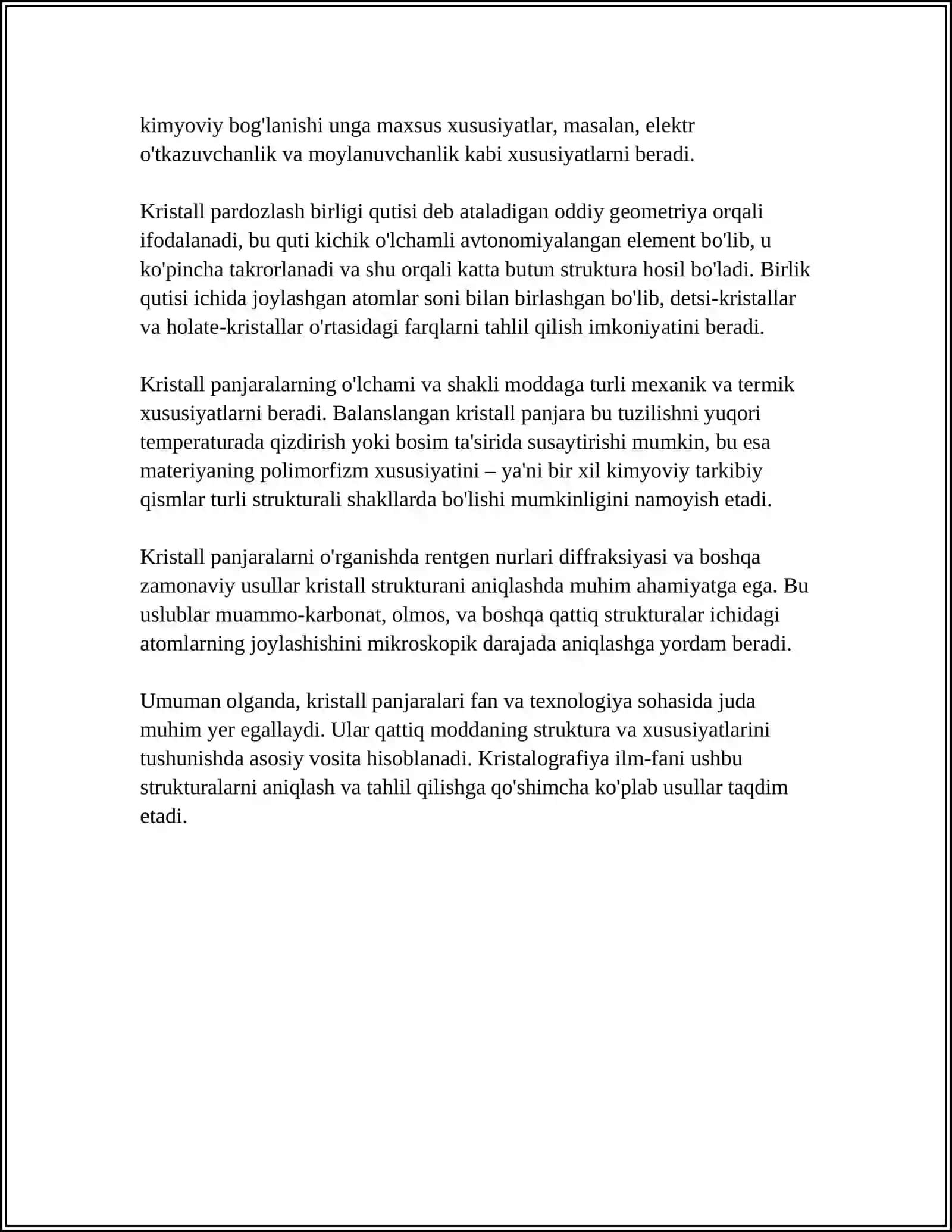 KRISTALL PANJARALAR VA ULARNING TURLARI 4