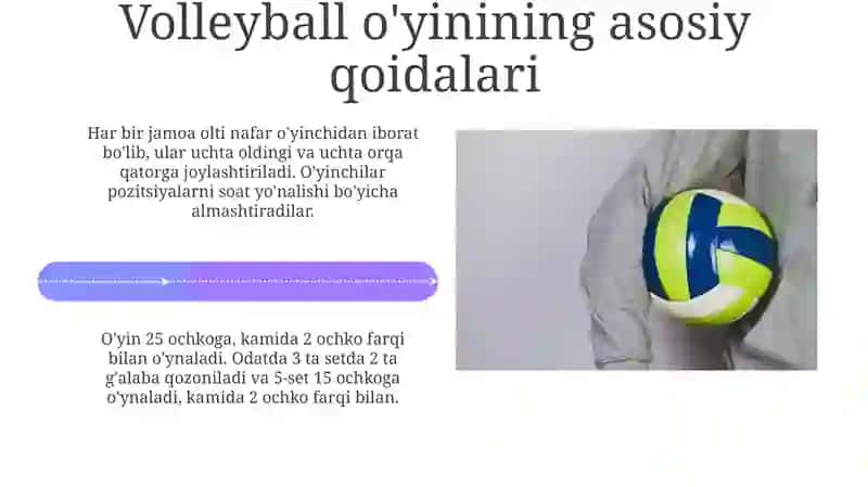 Voleybol o'yini qoidalari 4