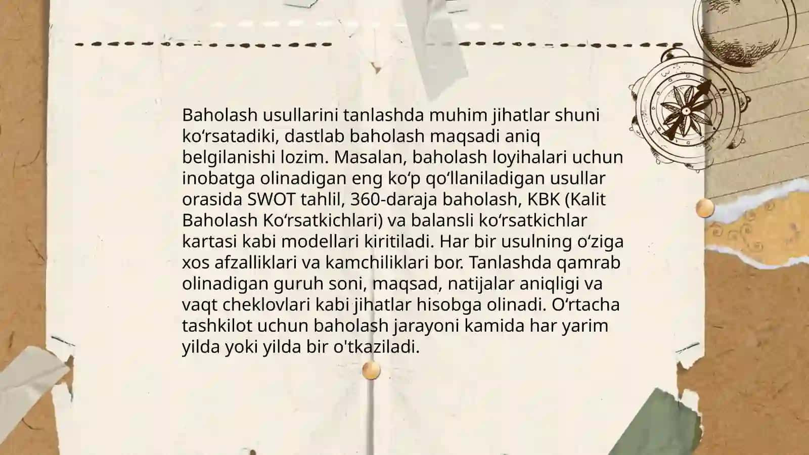 Oʻquvchilar bilimlarini baholash 4