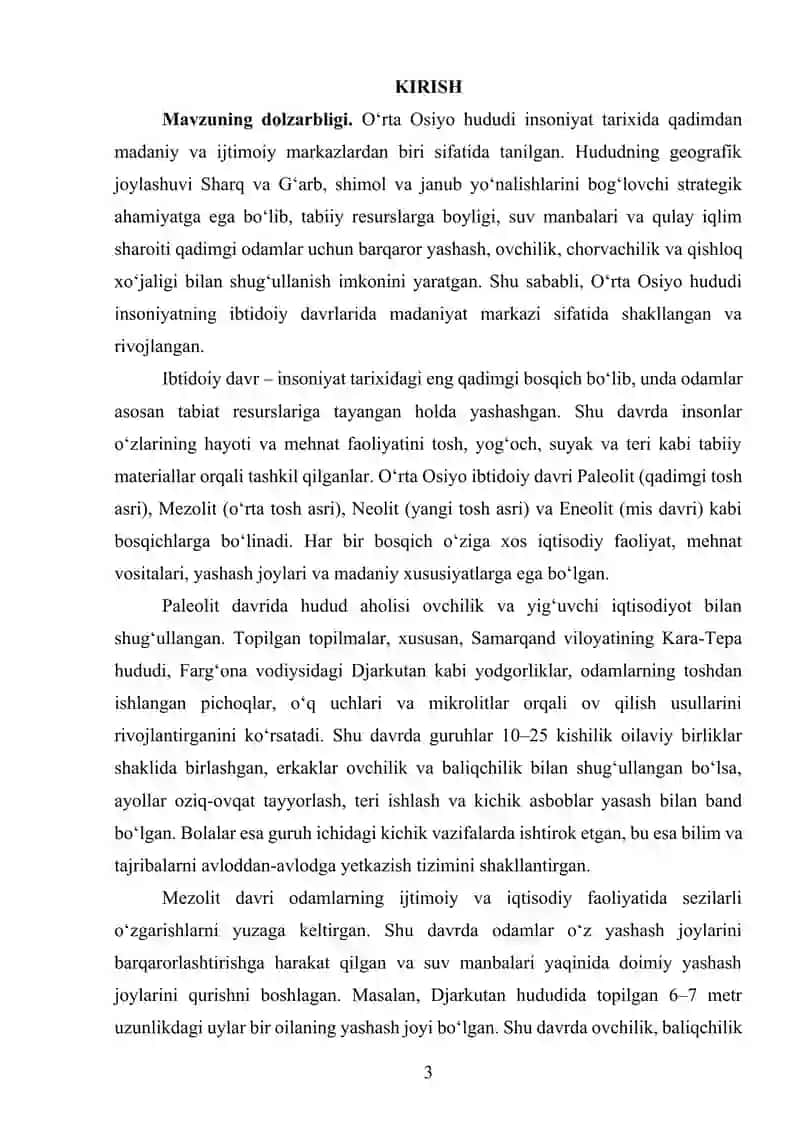 O'rta Osiyo ibtidoiy davri tarixining bosqichlari 4