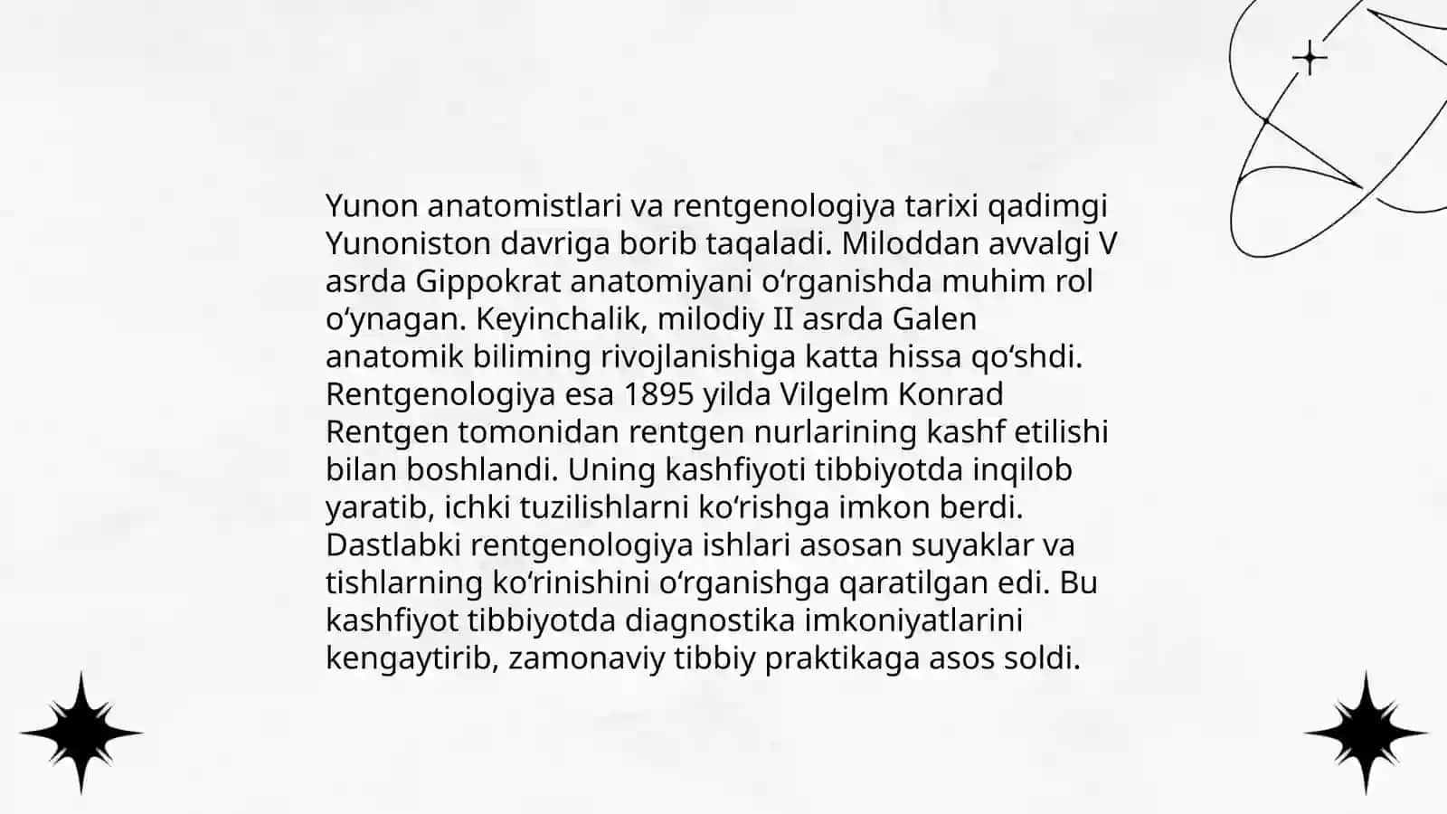 Skelet suyaklarining rentgenanatomiyasi. Skeletning rivojlanish anomaliyalari 4