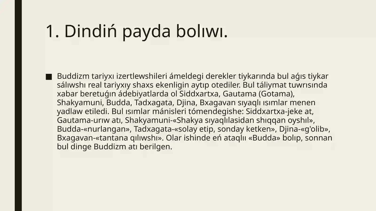 Budda dini 4