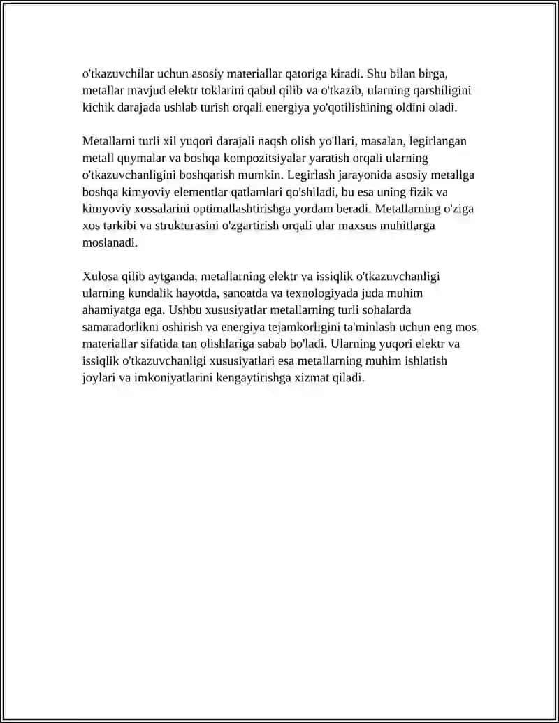METALARNING UMUMIY XOSALARI GOLVANET ELEMENTLARI 4