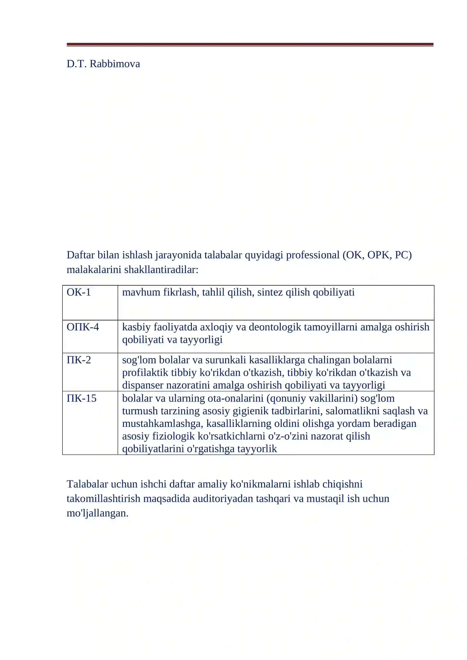 BOLALAR KASALLIKLARI PROPEDEVTIKASI 4