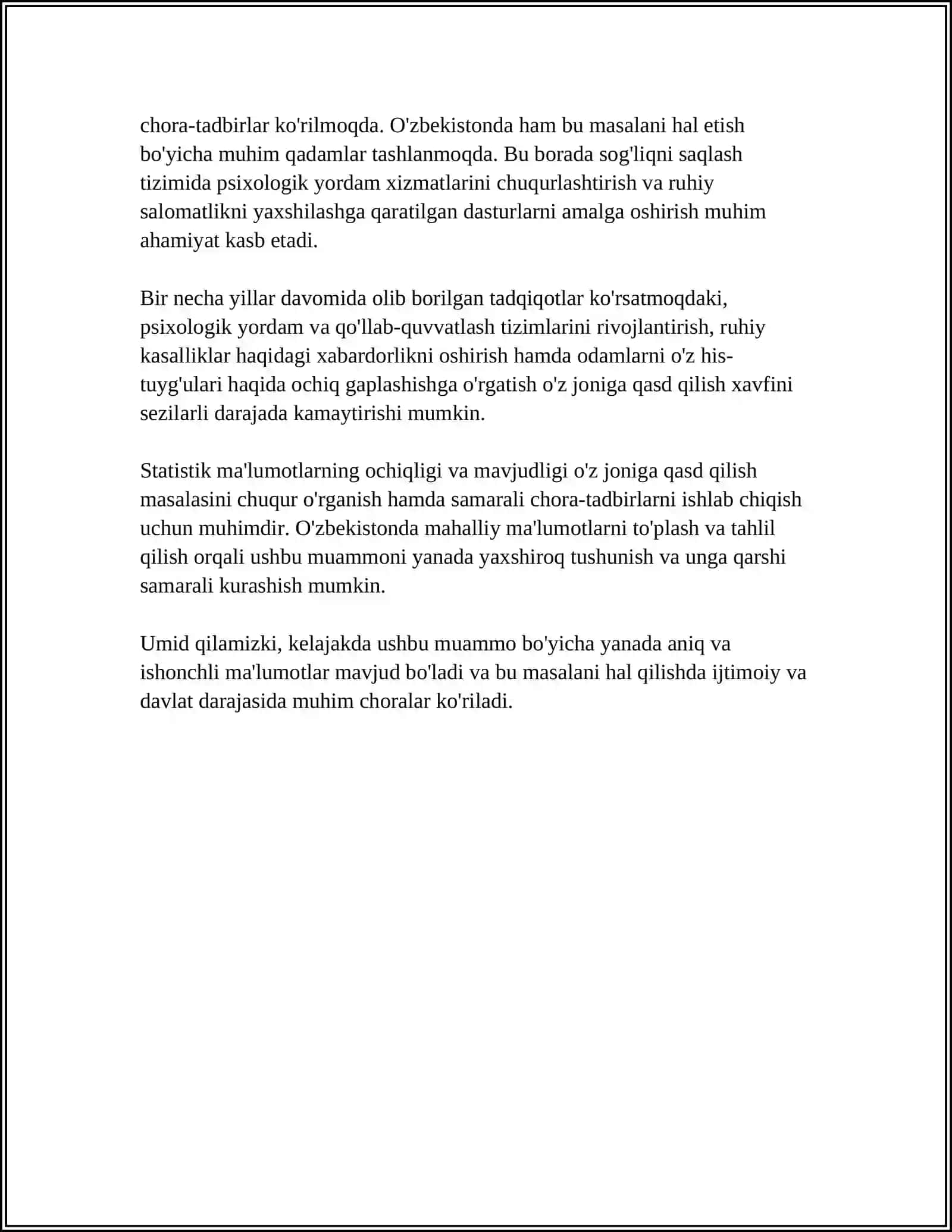 REFERAT - SUISIDAL XULQ ATVOR 4