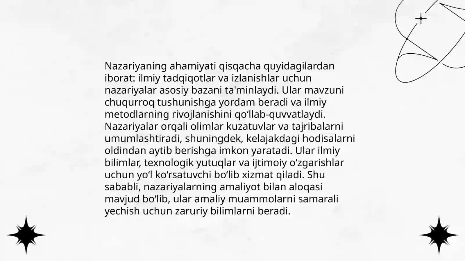 Nazariya va uning tarkibiy tuzulishi 4