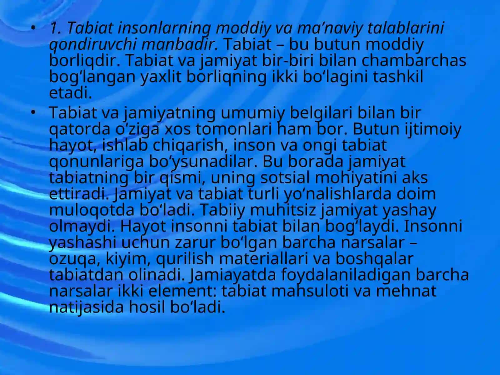 EKOLOGIYA FANIDAN 4