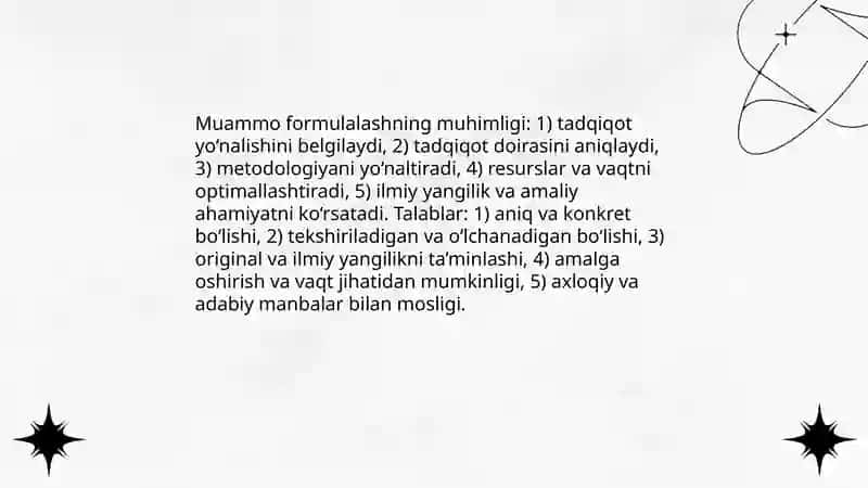 Ilmiy Tatqiqot Muammosi 4