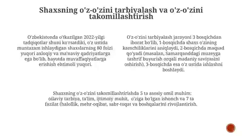 Axloqiy tarbiya dasturi 4