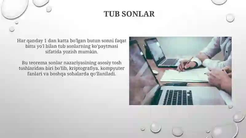 Arifmetikaning asosiy qonuni 4