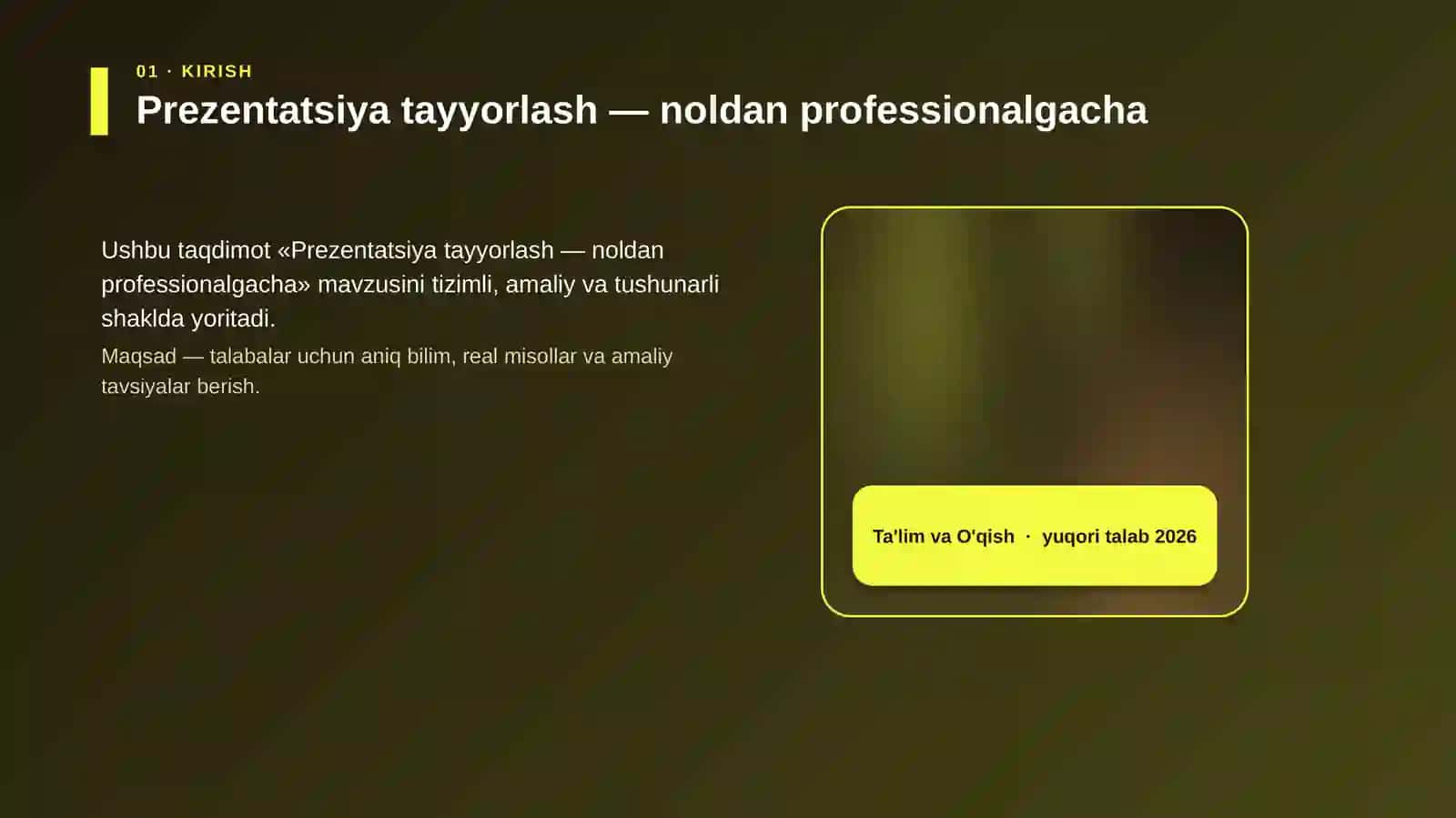 Prezentatsiya tayyorlash — noldan professionalgacha 4