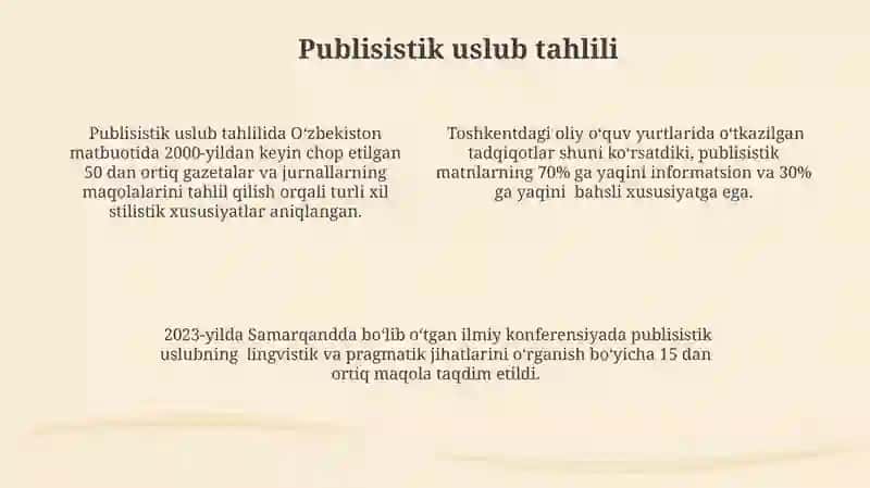Turli uslubga xos matnlarni tahlil qilish 4