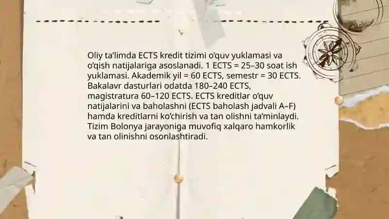 Oliy talim va Bolon jarayonlari 4