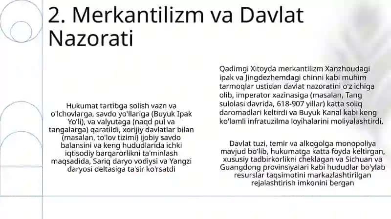 Qadimgi xitoy iqtisodiy g'oyalar 4