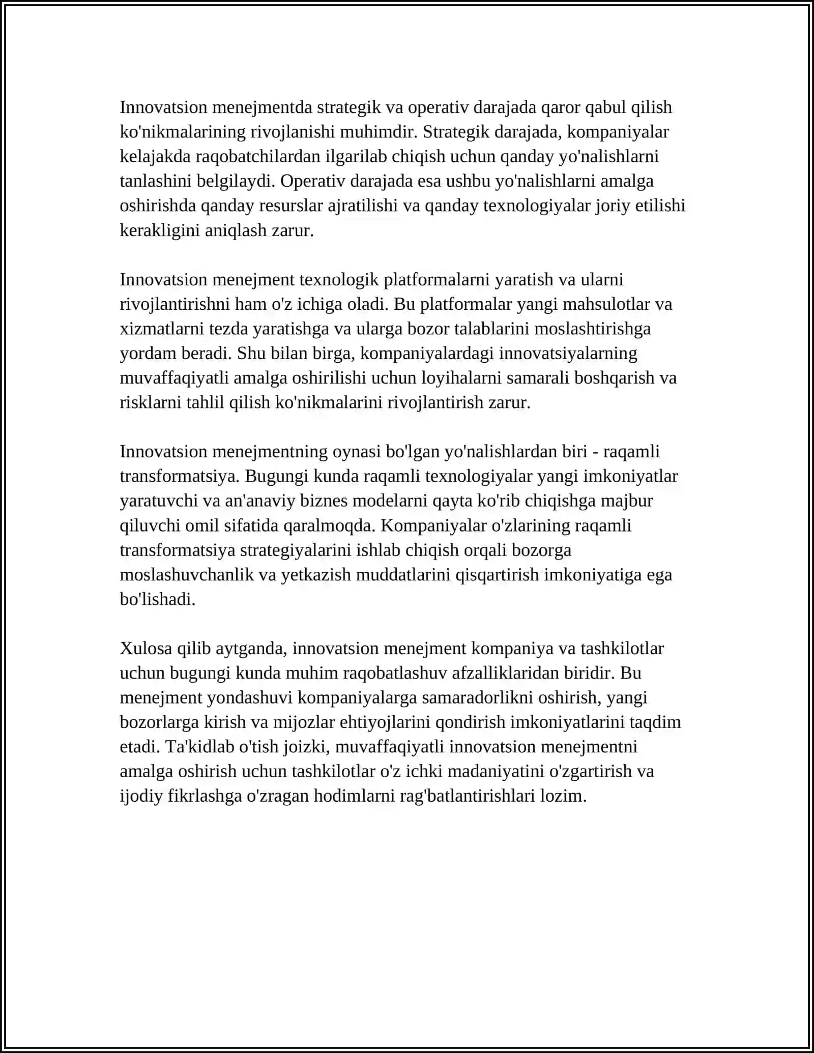 INNOVATSION MENEJMENTNING ASOSLARI 4