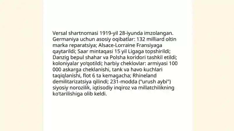Ikkinchi Jahon urushi davri va sabablari 4