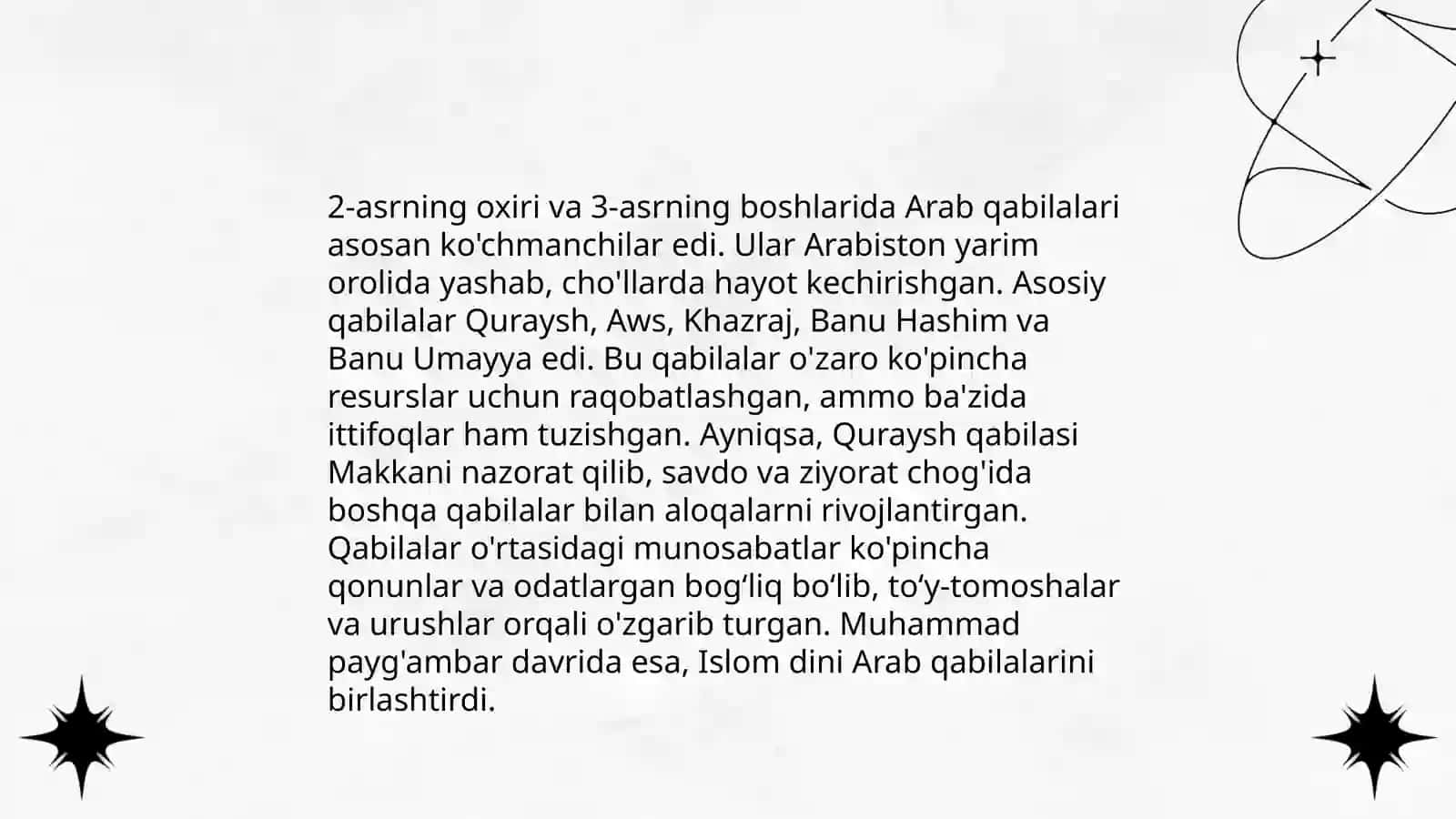 Qadimgi Arabistonning ijtimoiy tuzumi 4