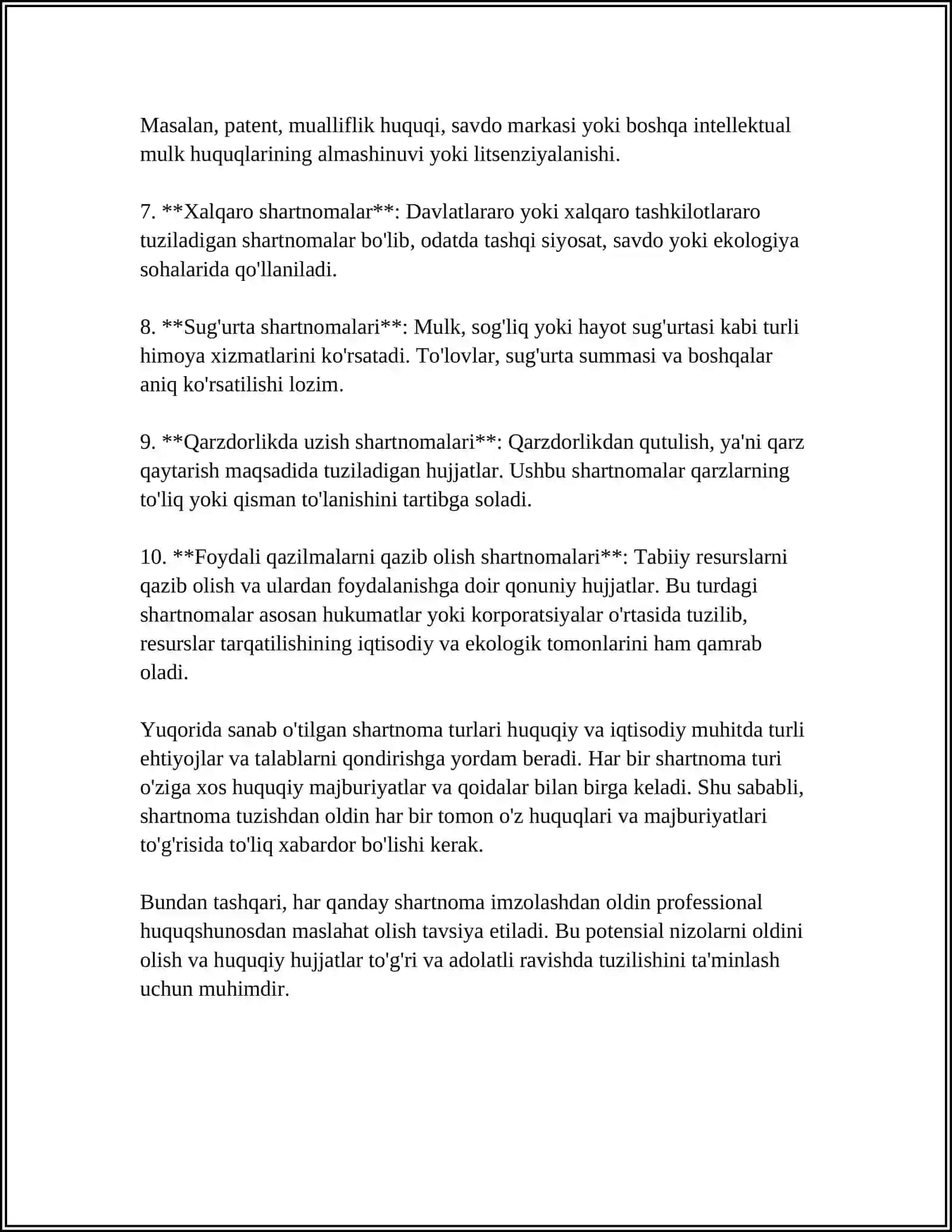 SUG'URTA FAOLIYATIDA SHARTNOMALAR 4