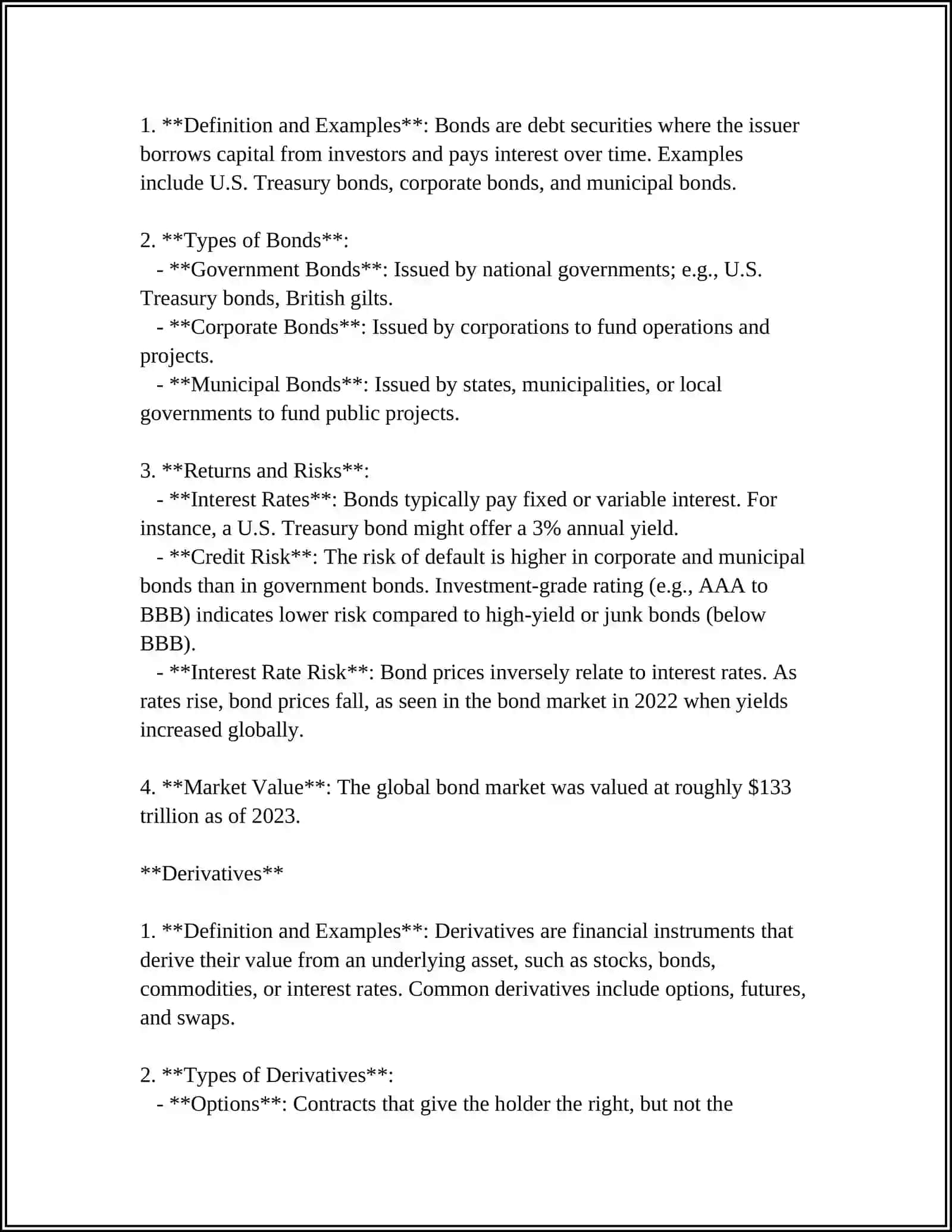 INVESTMENT ACTIVITIES 4