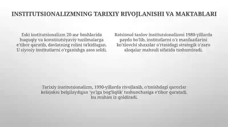 Institusionalizm 4