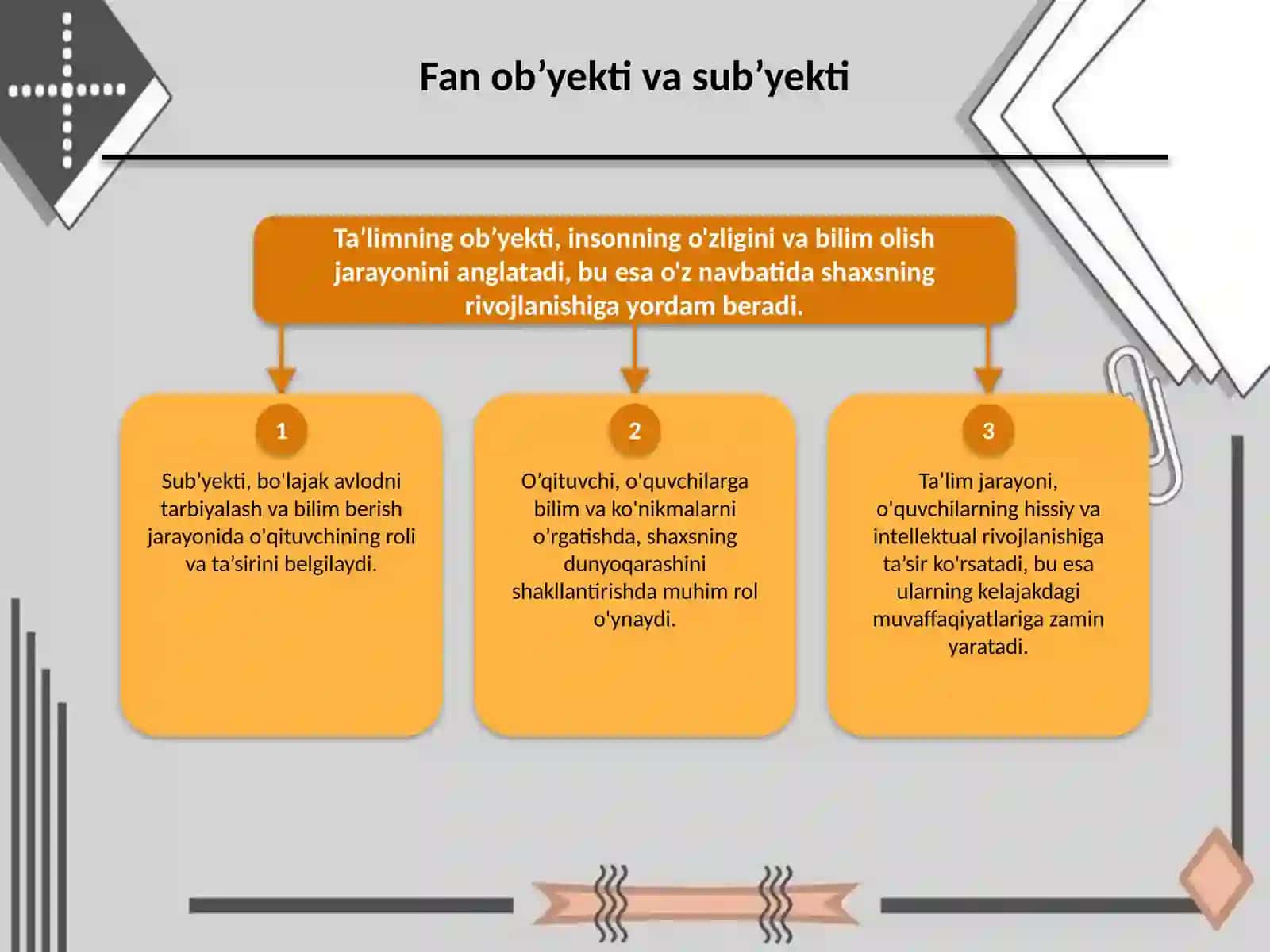 Ta’lim-Tarbiya falsafasi fanining ob’yekti, maqsadi va vazifalari 4