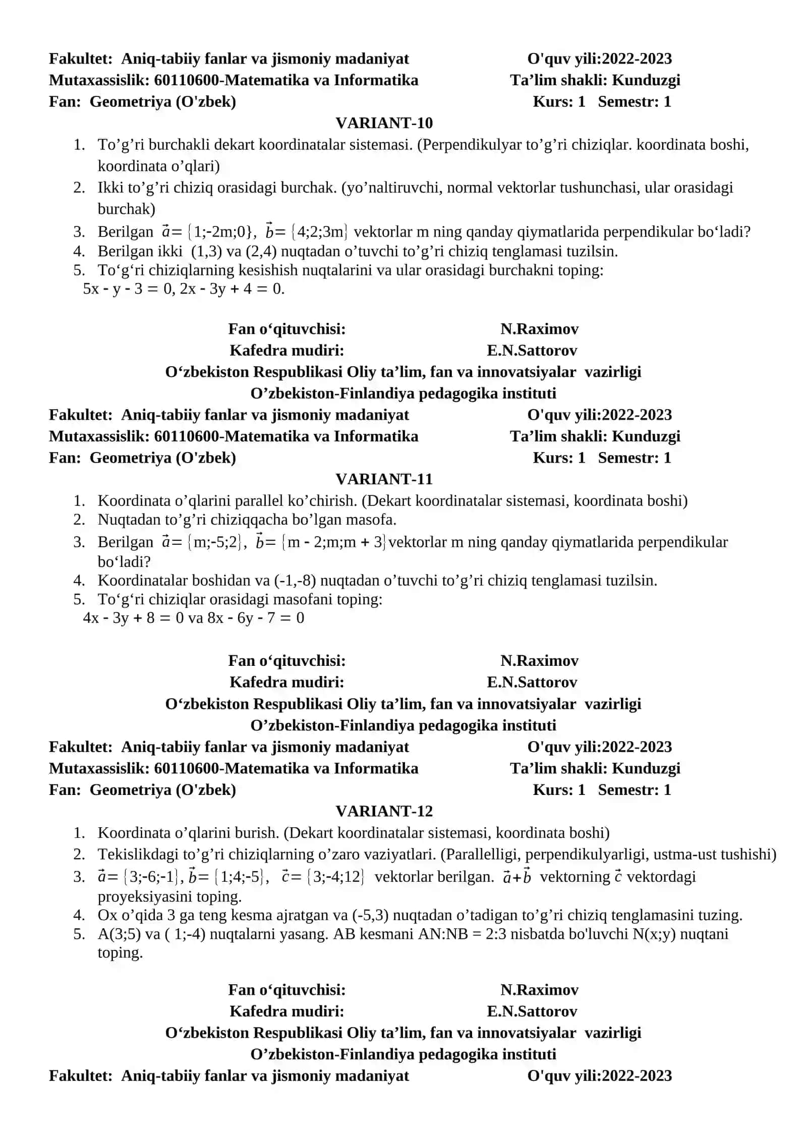 Geometriya (O'zbek) 4