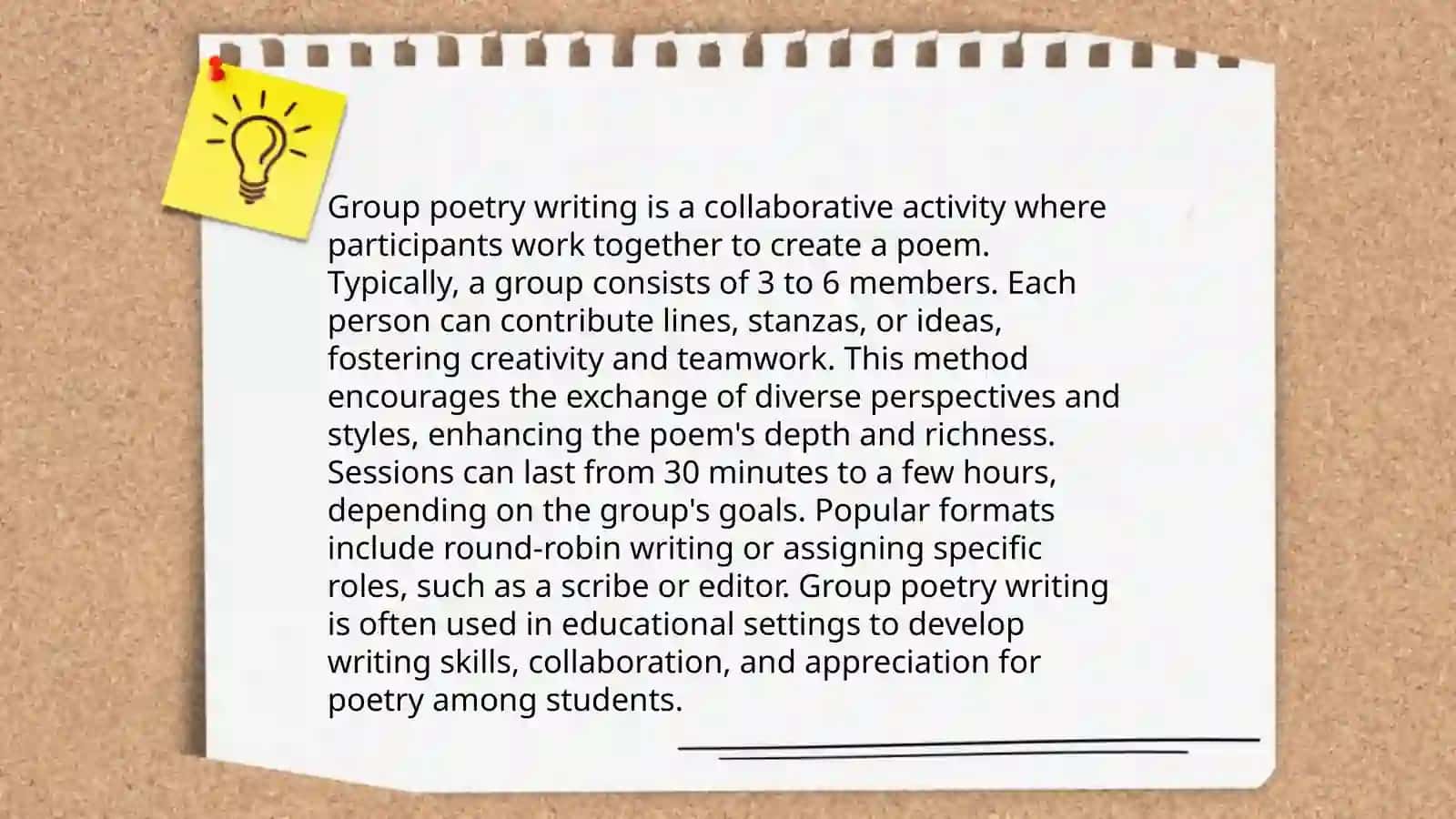 Cooperative writing activities 4