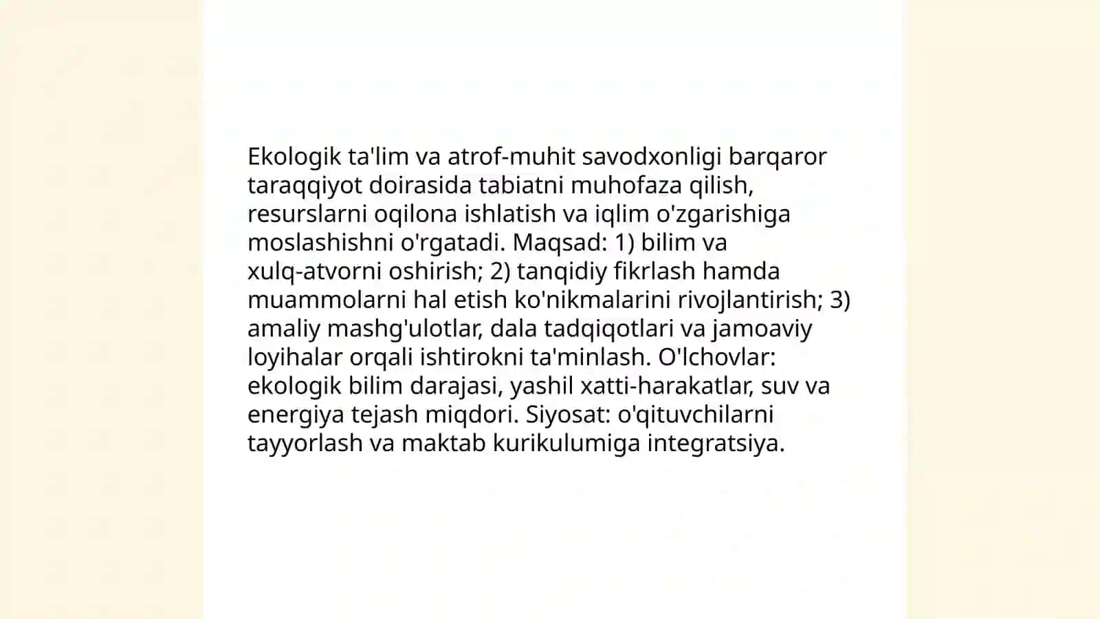 Barqaror taraqqiyot va ta'lim 4