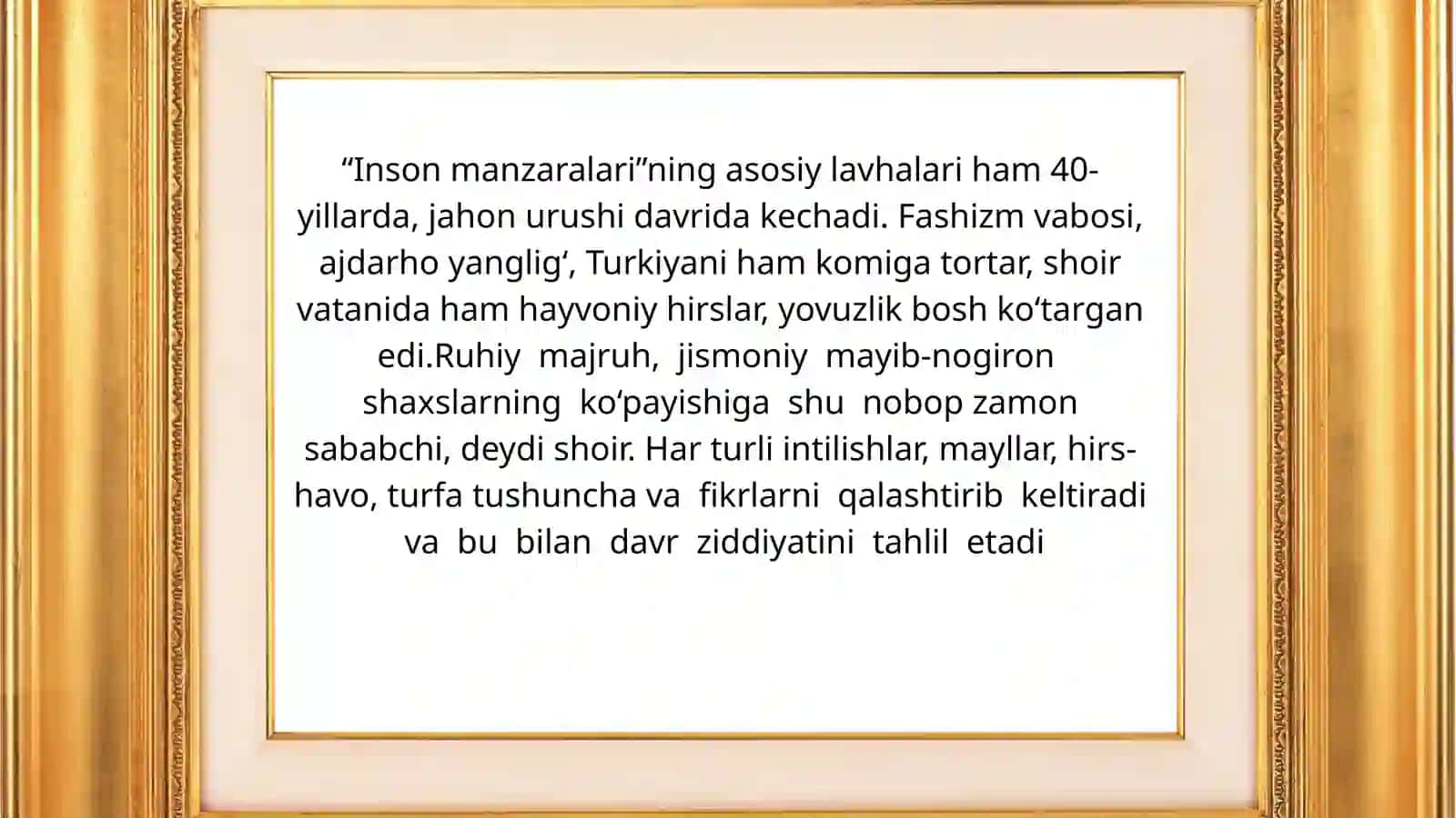 NOZIM HIKMATNING "INSON MANZARALARI" EPOPEYASI 4