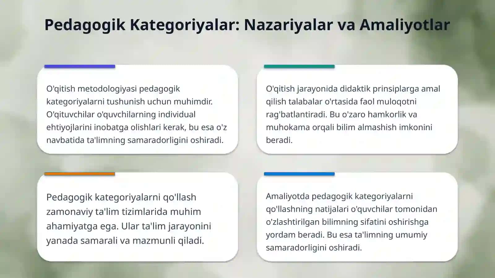 Pedagogik kategoriyalarni mohiyatini tushuntirish 4