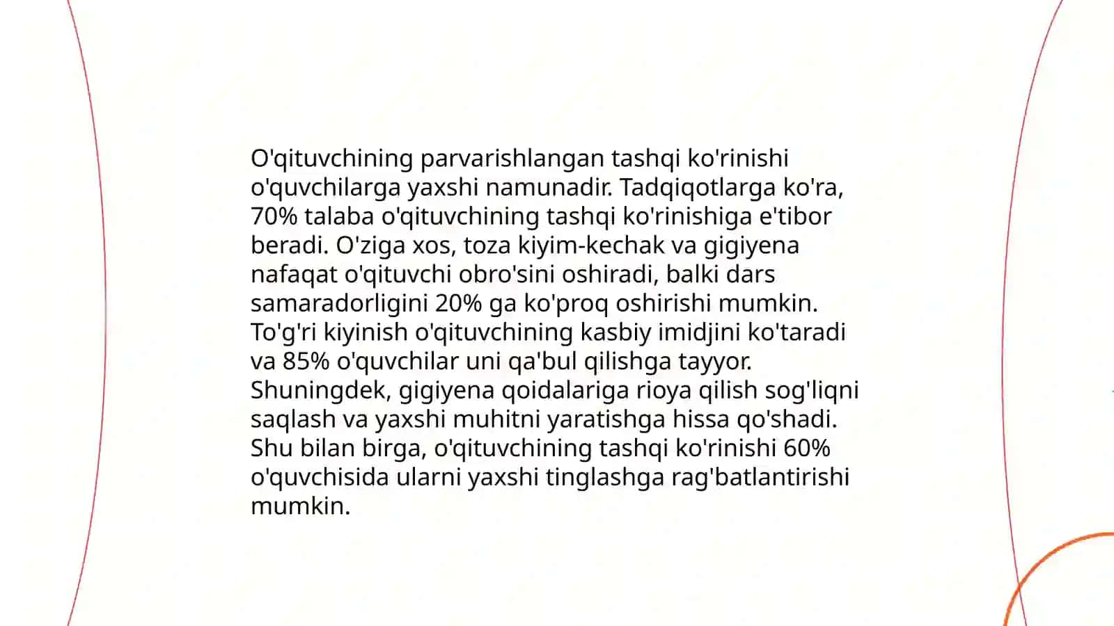 O'qituvchining kiyim-kechagi 4