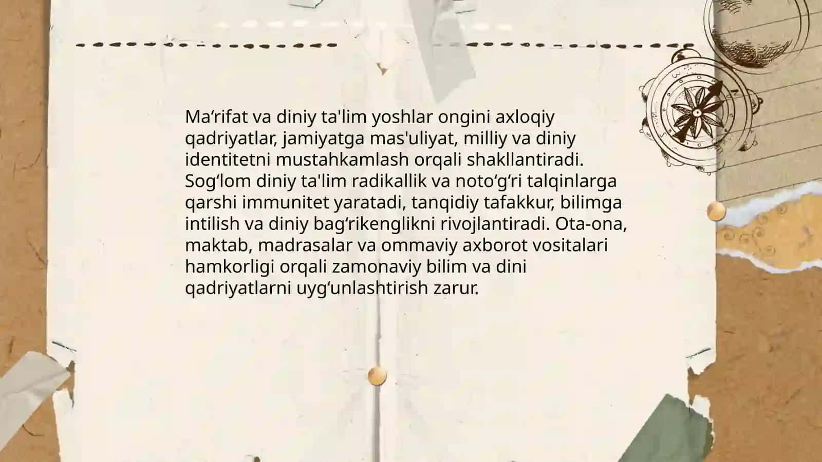 Islom qadriyatlari va ma‘rifatining hozzirgi davrdagi ahamiyati 4