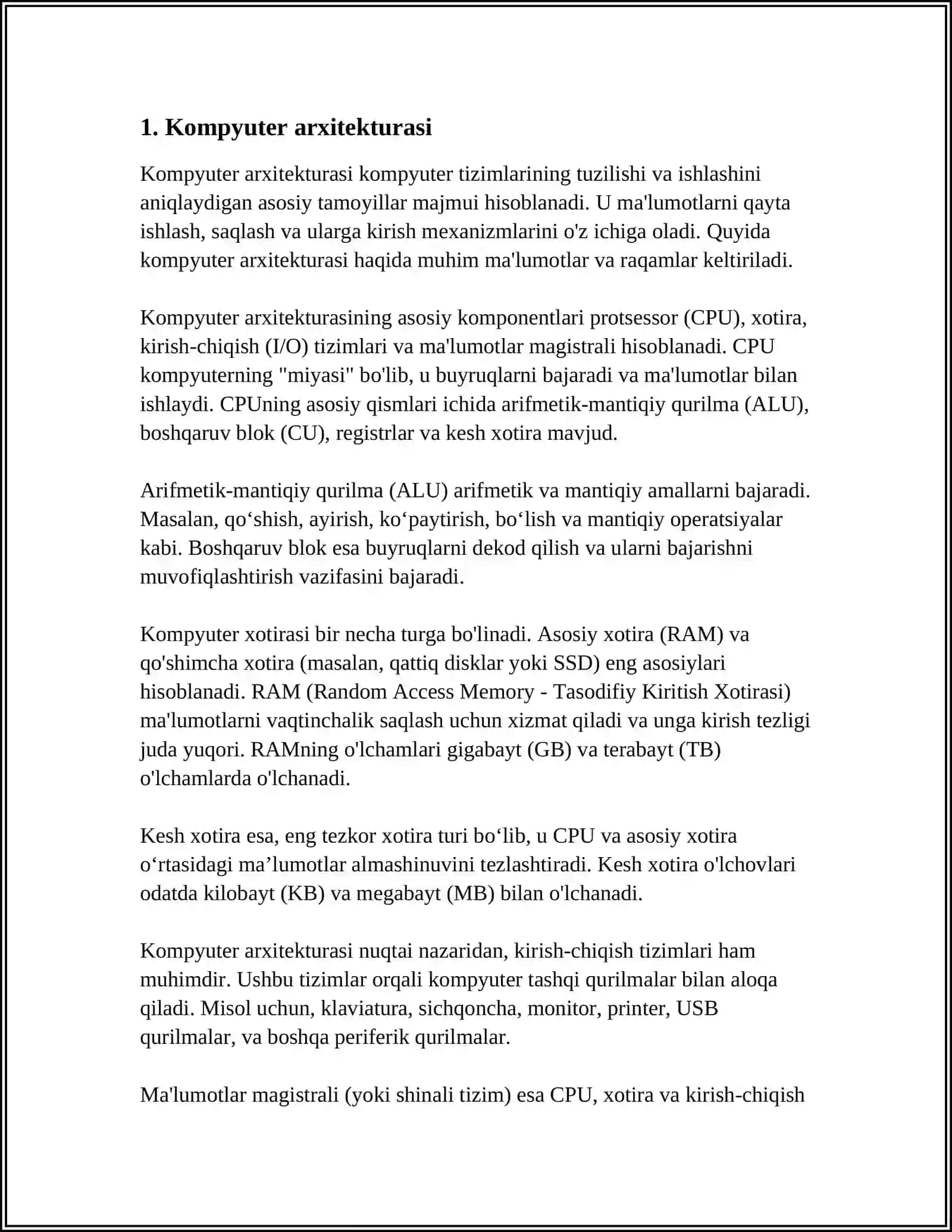 Kompyuter Texnologiyasi 4