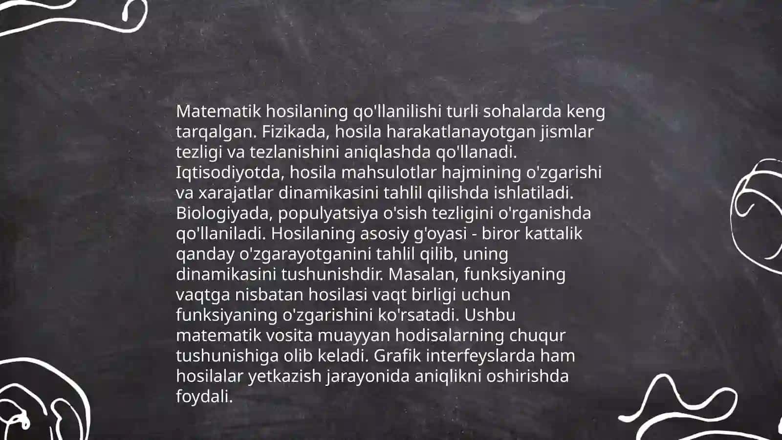 Matematikadan Hosila 4