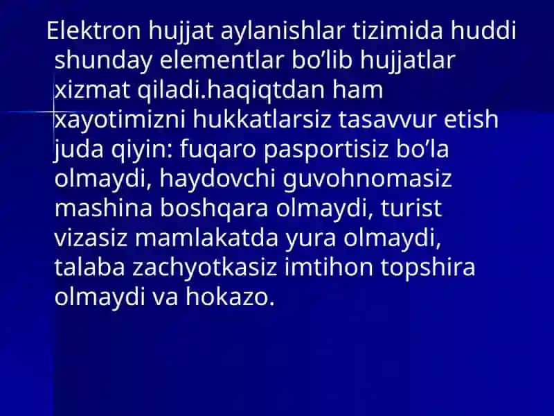 Elektron hujjat aylanishalar tizimi 4