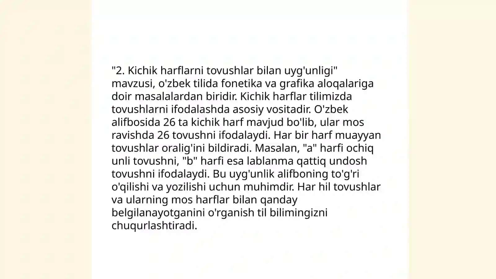 Kichik ilmoqli harflarni o‘rgatish 4