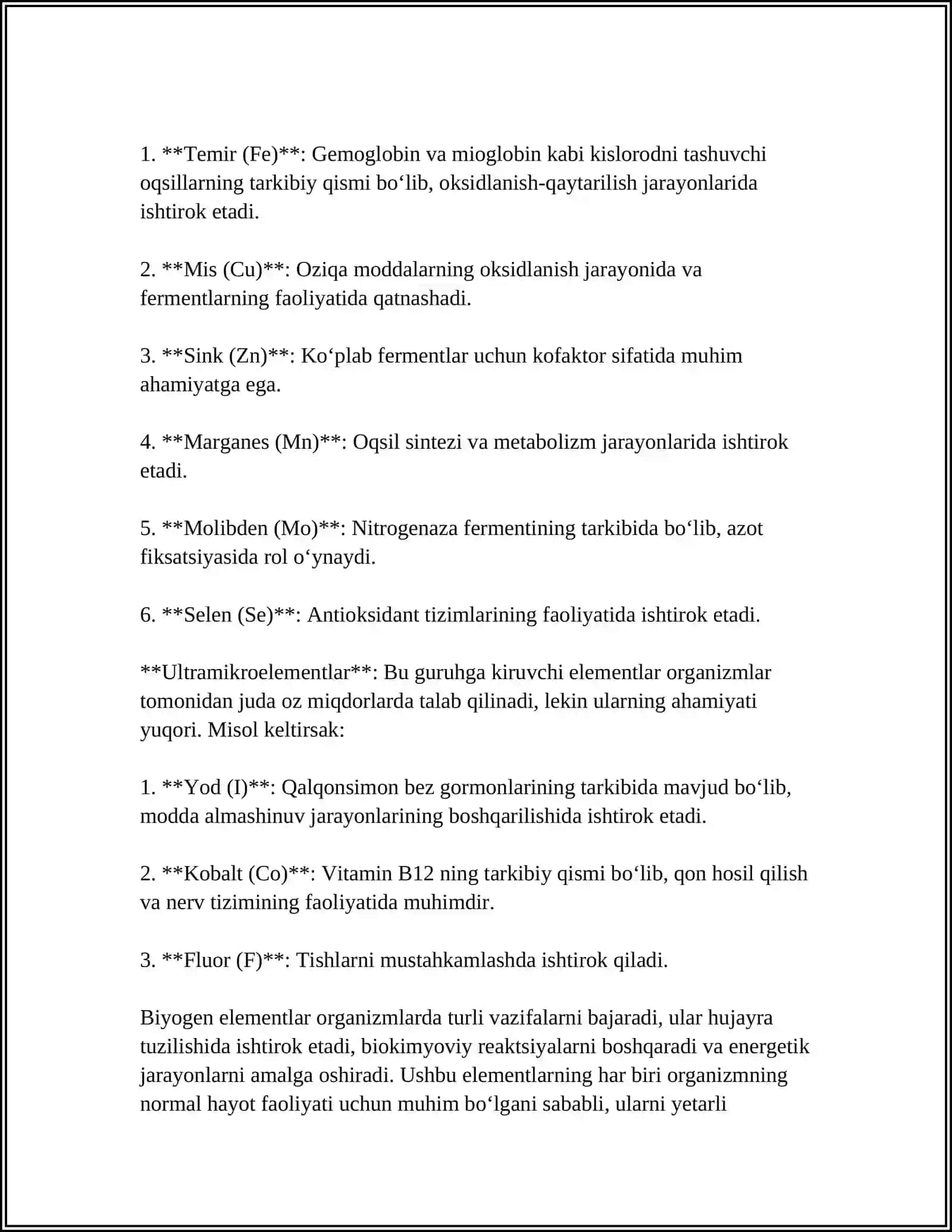 BIYOGEN ELIMENTLAR 4