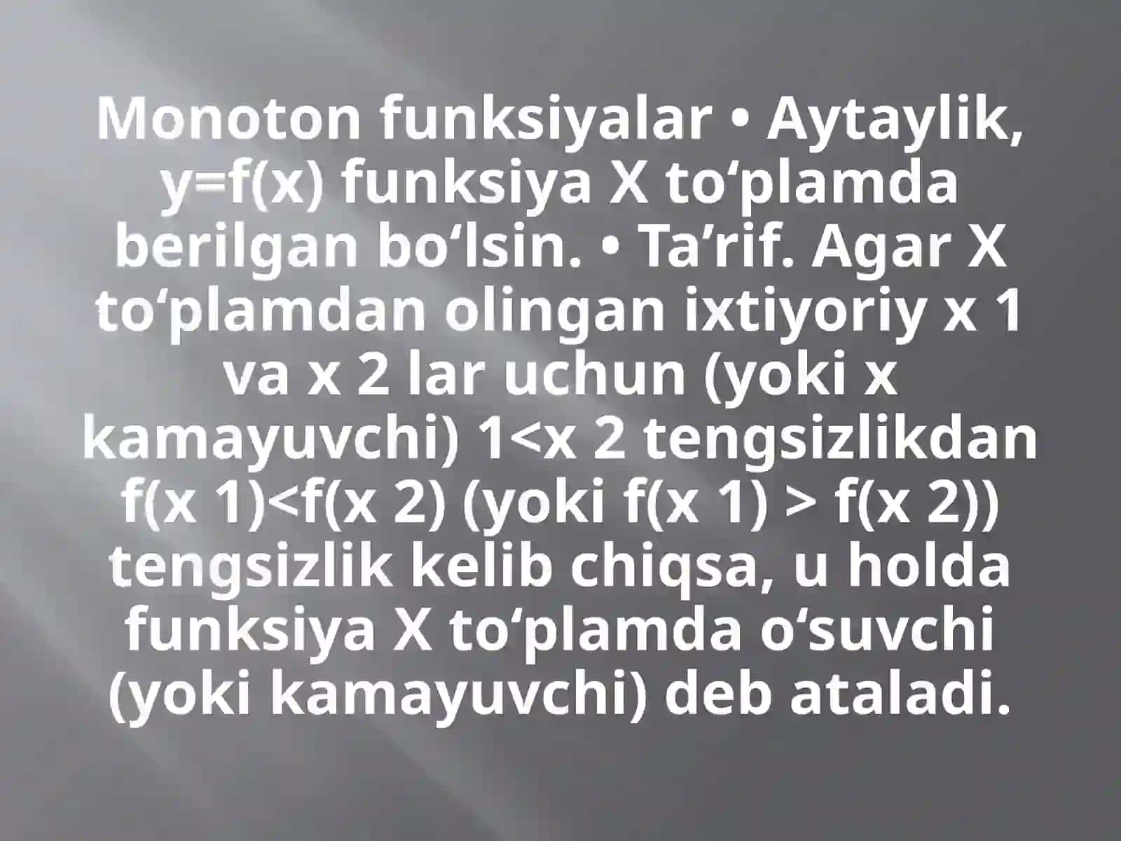 Matematika Analizi Fanidan Mustaqilishi 4