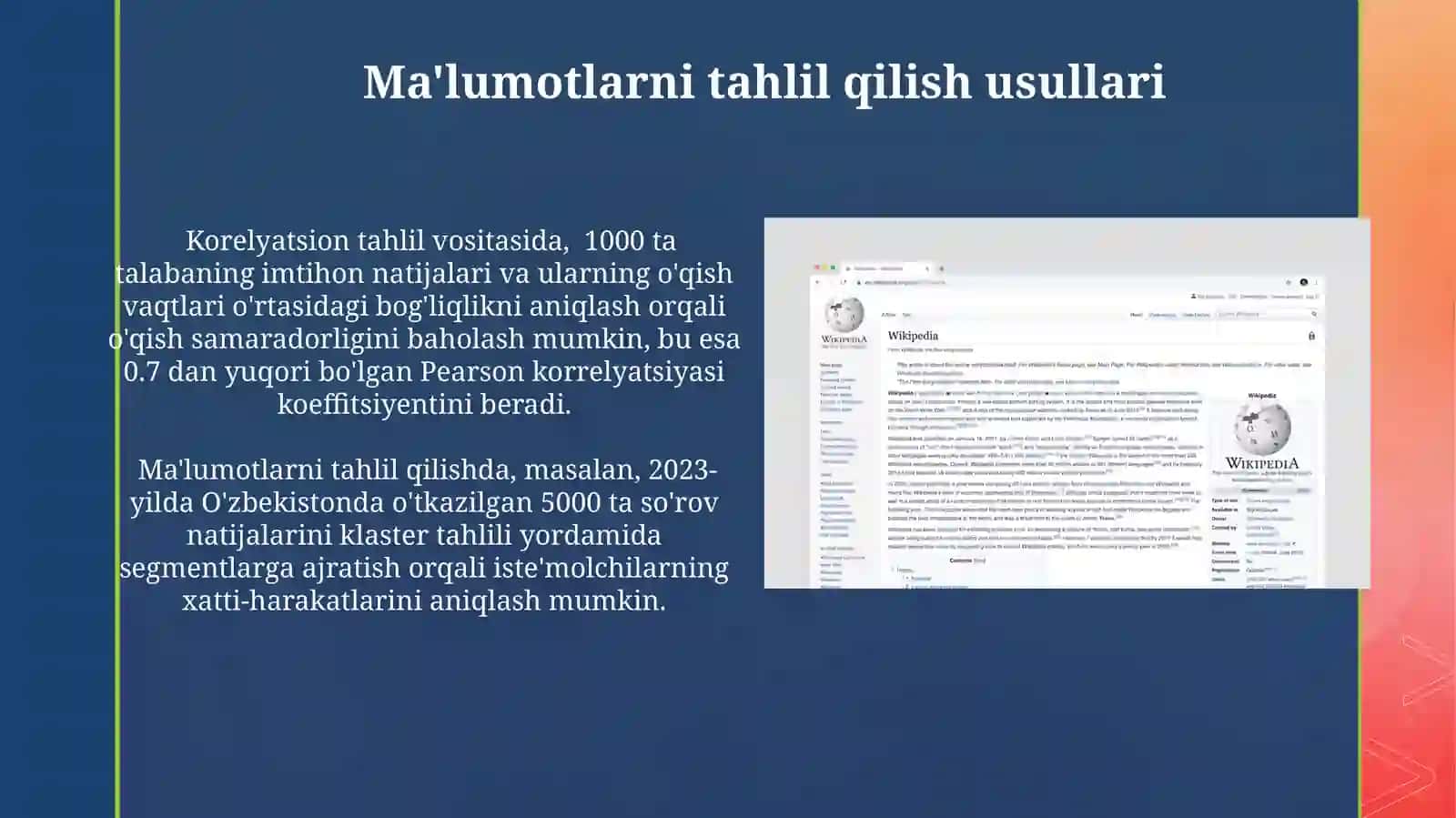 Axborot Qayta Ishlash Texnologiyalari 4